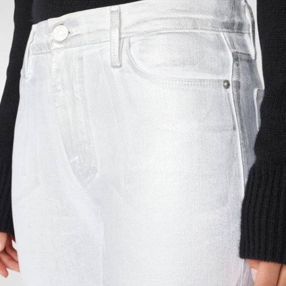 FRAME Le Sylvie Coated High Waist Straight Leg Jeans - Picture 2 of 5